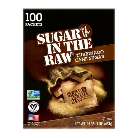 Sugar in the RawÂ® Turbinado Cane Sugar 100 ct Packs