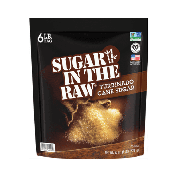 Sugar in the Raw Turbinado Cane Sugar, 6 lbs - Turbinado Cane Sugar, Sugar in the Raw, Natural Sweetener