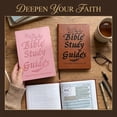 thumbnail image 1 of SugarBloom 66-Page Bible Study Guide & Devotional Journal - Christian Workbook with Scripture Summaries & Daily Reflections,Beginner-Friendly Spiritual Growth Notebook,Pink+Brown, 1 of 8