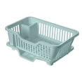 thumbnail image 1 of SugarBloom Bowl and Dish Drying Rack with Storage Box, Thickened Large Size Sink Rack for Kitchen Countertop, Water Filter Organizer for Plates, Bowls, Chopsticks,Blue, 1 of 4