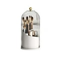 thumbnail image 1 of SugarBloom Makeup Brush Holder with Lid 360 Rotating Clear Dustproof Make Up Organizers for Vanity Bathroom Countertop,White, 1 of 3