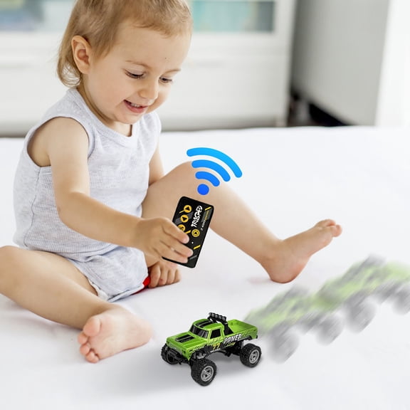 SugarBloom RC off-road bigfoot vehicle With remote control, 1:64 Scale Alloy Remote Control Truck, 2.4GHz RC Vehicle, 2026 New Model Gift,Green