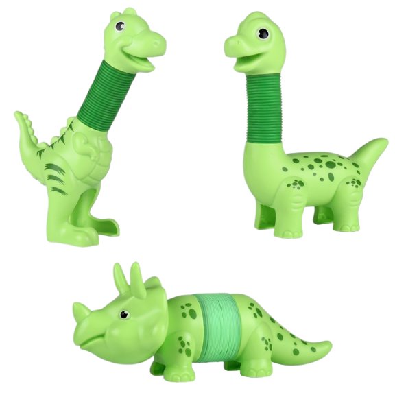 SugarBloom Retractable Toy Set Cartoon Animal Stress-Relief Transforming Toys for Kids, Decompression Fidget Toy Green