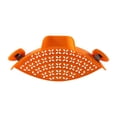 thumbnail image 1 of SugarBloom Silicone Pasta Strainer Clip for Pots, Kitchen Gadget Strainer for Draining Meat, Vegetables, Fruit, and Pasta, Reusable Colander with Clip Design,Orange, 1 of 2