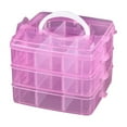 thumbnail image 1 of SugarBloom Small 3-Layer 18-Compartment Portable Storage Box, Detachable Organizer for Hardware Tools and LEGO Toys,D, 1 of 5