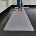 thumbnail image 1 of SugarBloom Thick PVC Leather Kitchen Floor Mat, Long Waterproof Non-Slip Foot Pad, Easy Clean Kitchen Rug for Sink Stove, Anti-Fatigue Standing Mat,Gray B, 1 of 8