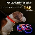 thumbnail image 1 of SugarBloom USB Rechargeable LED Dog Collar, 27.5 inch Light Up Collar for Night Walking Running, Waterproof Flashing Glow Safety Pet Collar with Remote,Blue, 1 of 1