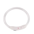 thumbnail image 1 of SugarBloom USB Rechargeable LED Dog Collar, 27.5 inch Light Up Collar for Night Walking Running, Waterproof Flashing Glow Safety Pet Collar with Remote,White, 1 of 1