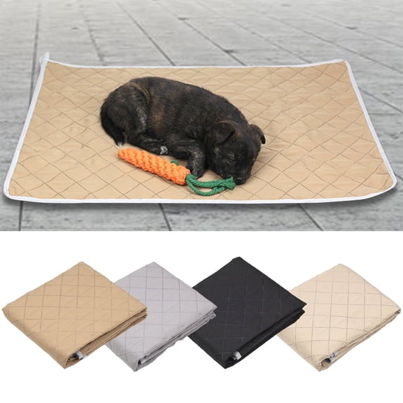 SugarBloom Washable Dog Pee Pads, Reusable Puppy Training Pads Super Absorbing, Large Pet Bed Mat Waterproof Whelping Pad for Indoor Outdoor,Light Brown L