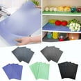 thumbnail image 1 of SugarBloom Washable Refrigerator Mat, 18"x11" Top Freezer Liner, Non-Slip Kitchen Shelf Pad, Easy Clean Fridge Organizer, 1-Piece,Black, 1 of 5