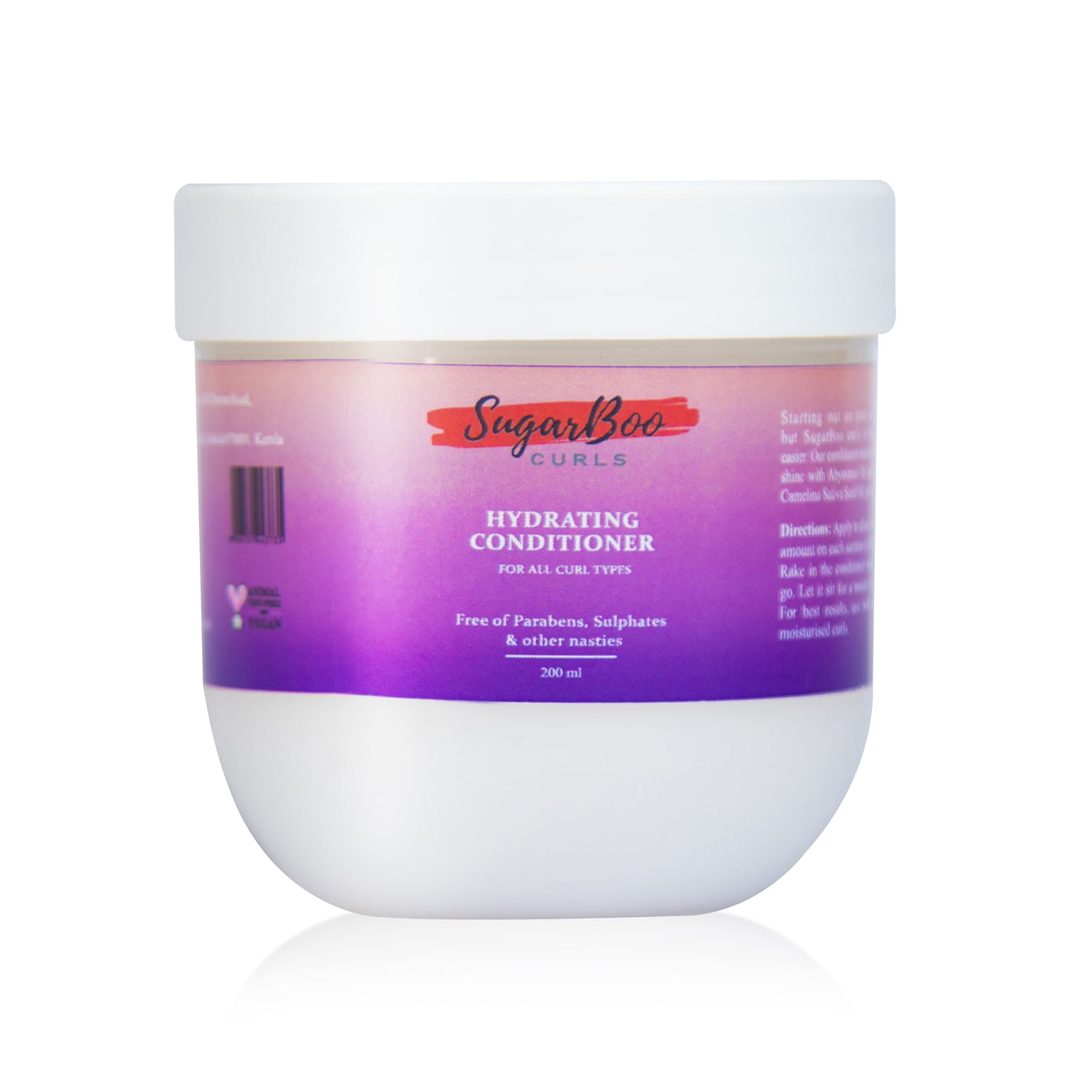 SugarBoo Curls Hydrating Conditioner (200 ml) for Dry, Frizzy, Wavy