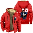thumbnail image 1 of SugarHill Ddot Zipper Thick Hoodies Vintage 90s Coat Streetwear Zip up Sweatshirts, 1 of 2