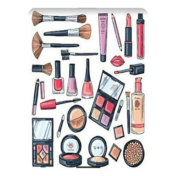 SugarMeLicious Makeup Design Cake Image Topper, Personalized 1/4 Sheet Birthday Cake Banner for Parties, Edible Cake Decoration