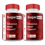 SugarMute Capsules, Official Supplement, Maximum Strength Blood Support Pills All Natural, 30 Day Supply per Bottle 2 pack