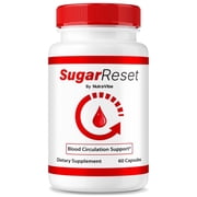 SugarReset Original Sugar Reset Formula with Naturally Derived Ingredients to Support Healthy Circulation, Natural Flow & Everyday Balance | Easy-to-Swallow Pills 60 Capsules