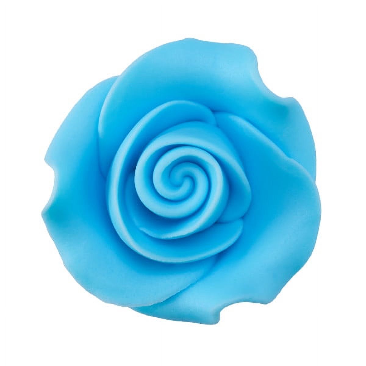 SugarSoft® Premium Edible Decorations - Light Blue Rose - 1.5