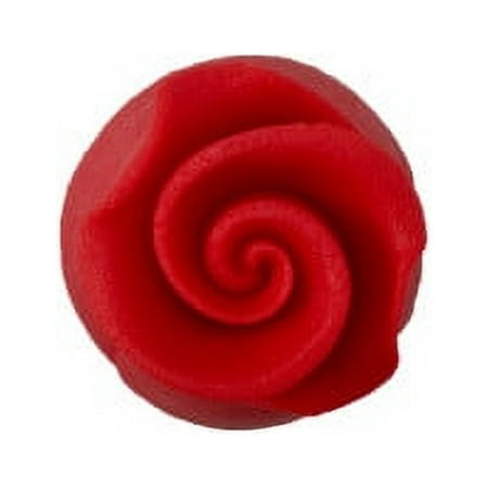 SugarSoft® Premium Edible Decorations - Red Rose - 0.5" (12 pieces)