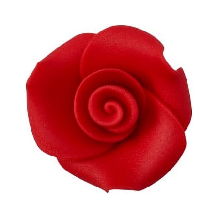 SugarSoft® Premium Edible Decorations - Red Rose - 1" (12 pieces)