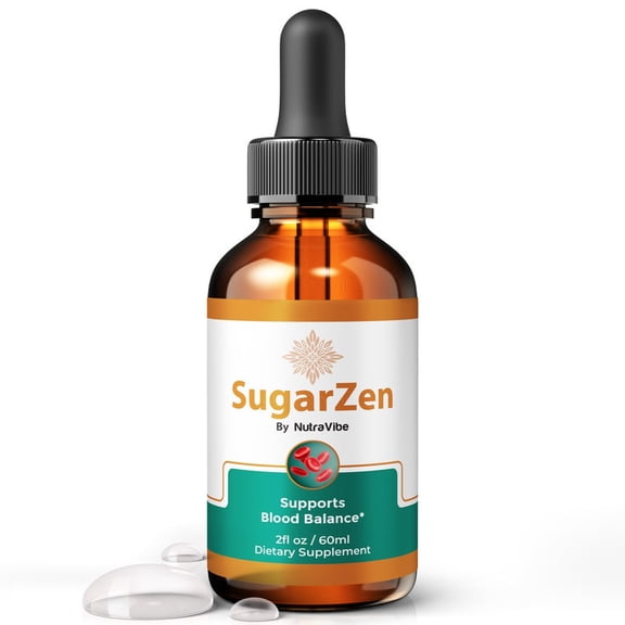 SugarZen Drops – Daily Liquid Formula with a Clean, Natural Blend to Support Natural Flow, Balanced Levels & Healthy Circulation | Convenient for Consistent Use (30 Servings)