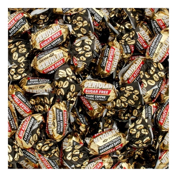 Sugarade Coffee Hard Candies, Sugar Free, Individually Wrapped, 1 Lb Bag