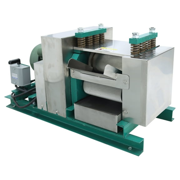 Sugarcane Mill Juicer Sugar Cane Squeezer Juice Extractor 3 Rolls Stainless Steel 220V