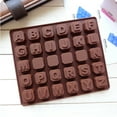 Sugarcraft Fondant 26 Letter Silicone Chocolate Spaces Ice Cake Small round Silicone Tube Pan