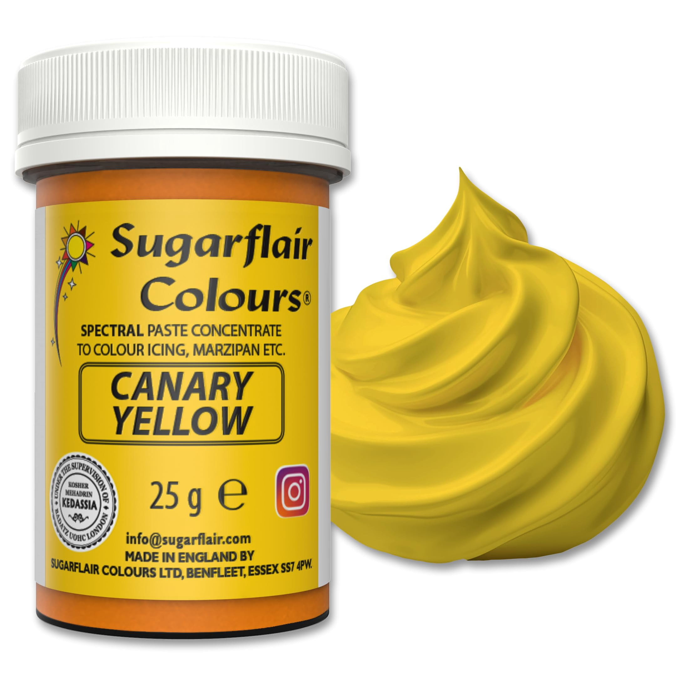 Sugarflair Canary Food Colouring Paste 25g - Walmart.com