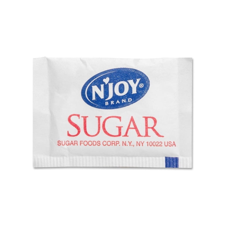 Njoy, SUG72101, N'Joy Sugar Packets, 2000 / Box - Walmart.com