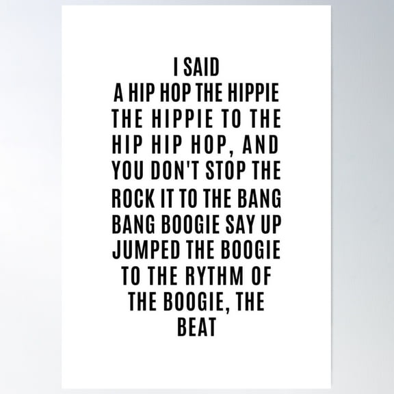 Sugarhill Gang - Rapper'S Delight Poster Wall Art, Modern Wall Decor For Living Room Bedroom, 24x36 UNFRAMED