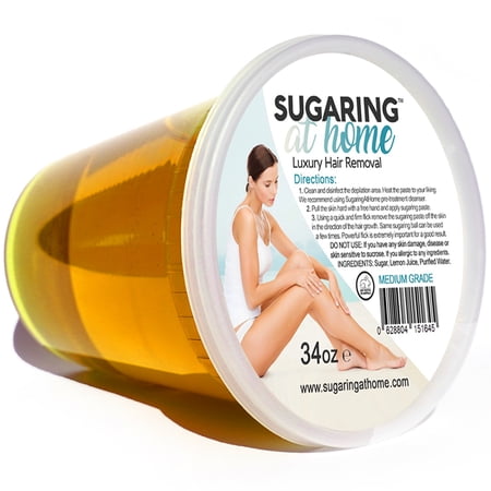 Sugaring Hair Removal Paste Medium for Professional Use on Bikini, Brazilian, Arms, Legs, Back 34 oz.