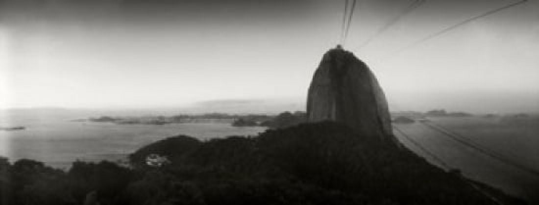 Sugarloaf Mountain at sunset Rio de Janeiro Brazil Canvas Art - Panoramic Images (30 x 12)
