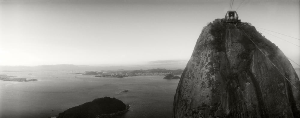 Sugarloaf Mountain at sunset Rio de Janeiro Brazil Canvas Art - Panoramic Images (36 x 12)