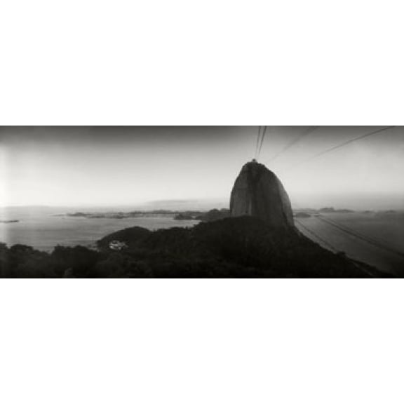 Sugarloaf Mountain at sunset, Rio de Janeiro, Brazil Poster Print (30 x 12)