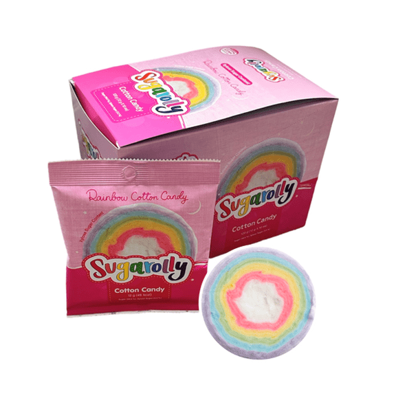 Sugarolly Rainbow Cotton Candy (1 RRP Box) - Total 10 Counts