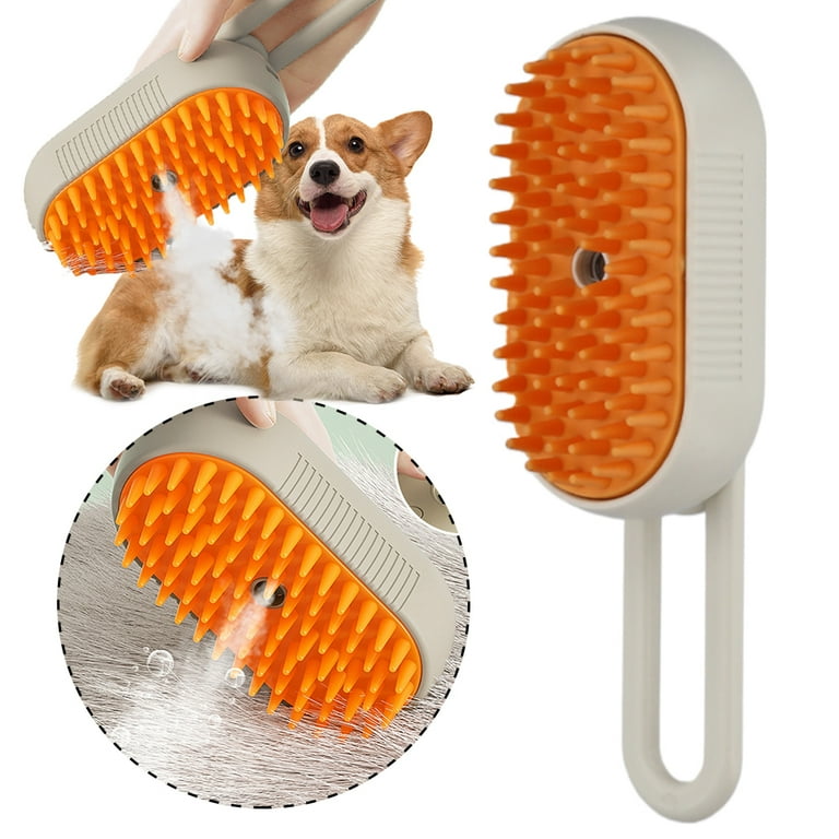 Sugarty Cat Steam Brush USB Rechargeable Cat Dog Grooming Comb Multifunctional Curry Combs Spray Pet Brushes for Massage Removing Tangled and Loose