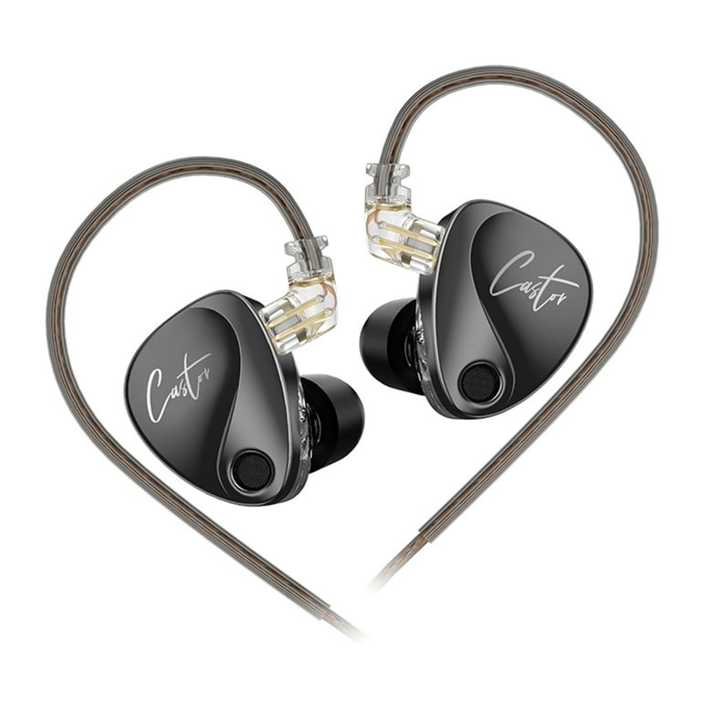 Sugarty Wired Earbuds HiFi in Ear IEM Earphones with Memory Foam Tips Detachable Cabel for Stage Monitoring Black Improve Bass Without mic