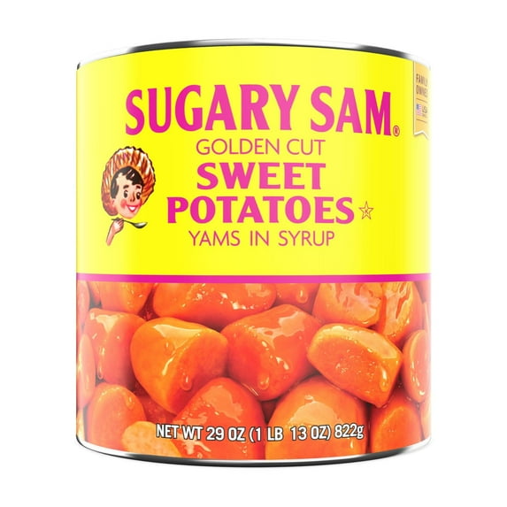 Sugary Sam Golden Cut Sweet Potatoes Yams in Syrup, 29 oz