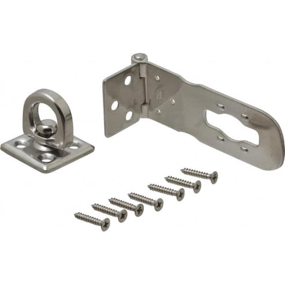 Sugatsune 3-15/16" Long x 1-3/8" Wide, Durable Hasp Stainless Steel