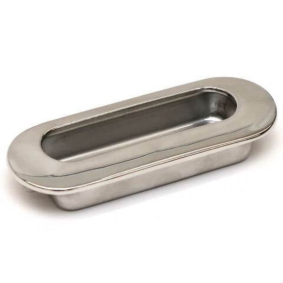 Sugatsune Boat Recessed Cabinet Pull HH-DS114M | Lamp Avalon Oval Stainless