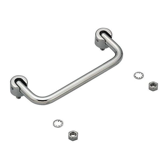 Sugatsune Folding Pull Handle, SS, Polished, Threaded Studs HK-80