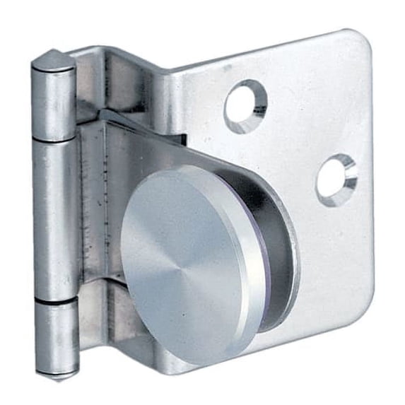 Sugatsune GH-34-8-P Partial Overlay Screw-On Glass Door Hinge