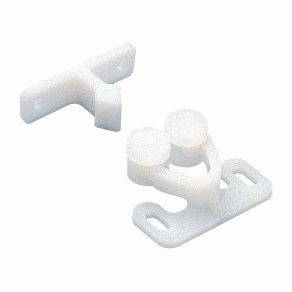 Grab Catch, Pull-to-Open, Roller, 7 lb., Catch/Latch Depth: 1 in 6901/WHT