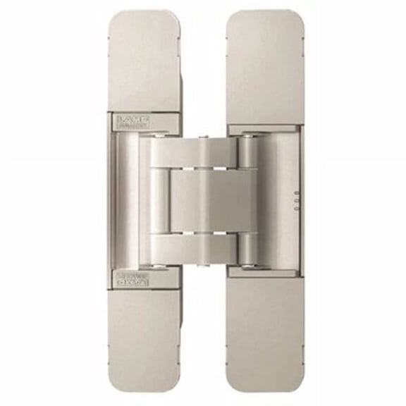 Sugatsune HES3D-120DN 4-3/4" 3-Way Adjustable Invisible Door Hinge - Nickel