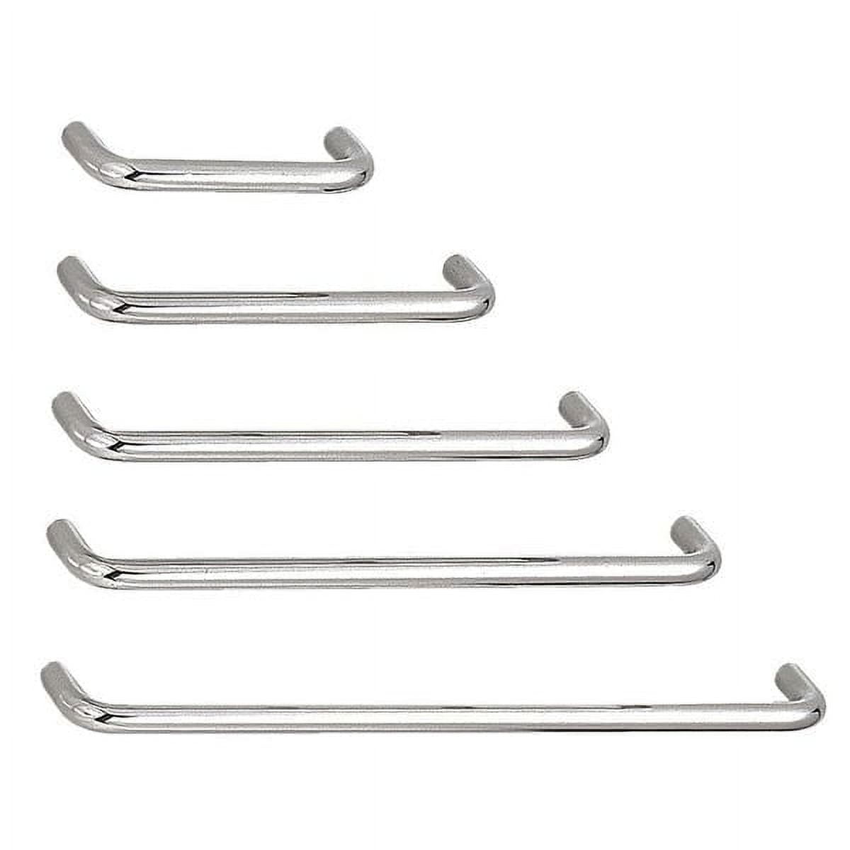 Satin Stainless Steel Bridge Pull Handle Set with Mounting Hardware