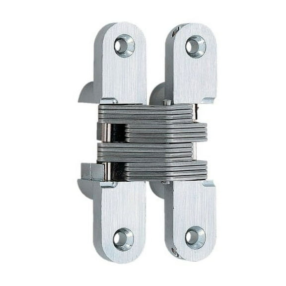Alloy Concealed Hinge, Chrome Finish, 53.2mm Width, 100mm Length, 9.5mm Thick