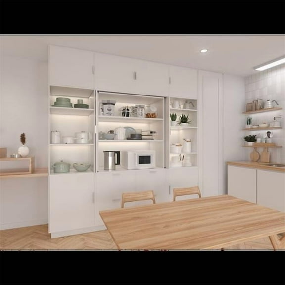 Sugatsune SUALT ST15 D360M 19 19 in. Inset Pocket Door System - Soft-Close - Nickel