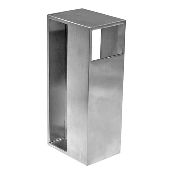 Sugatsune SUDSI4251 35 Rectangular Sliding Door Handle, Satin & Stainless Steel - 1.37 in.