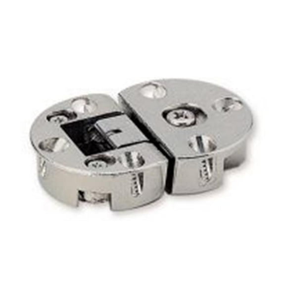 Sugatsune SUSDH001 NI 0.625-0.75 in. DropLid Hinge 2Way Adjacent Mat Nickel