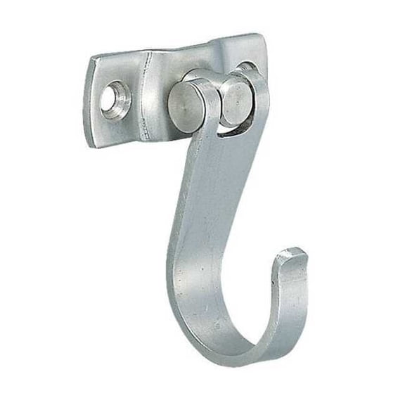 Sugatsune Swing Hook, Silver, SS, 1 3/8 in D 4CRY5