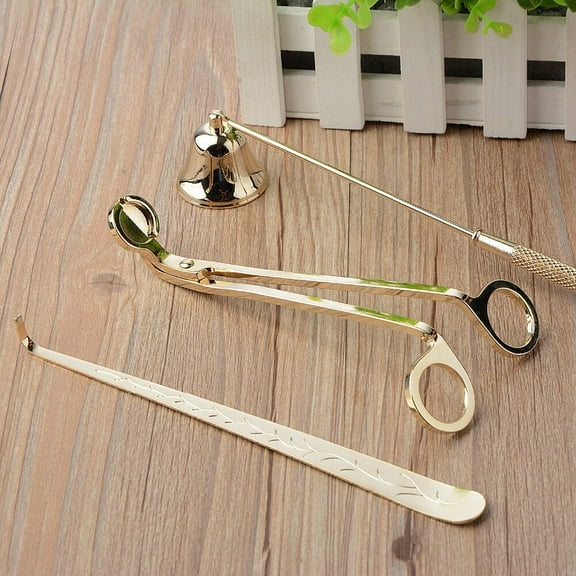 Sugeryy 3Pcs Candle Accessory Kit Candle Wick Trimmer Candle Wick Dipper Candle Wick Snuffer Home Wedding Party Supplies